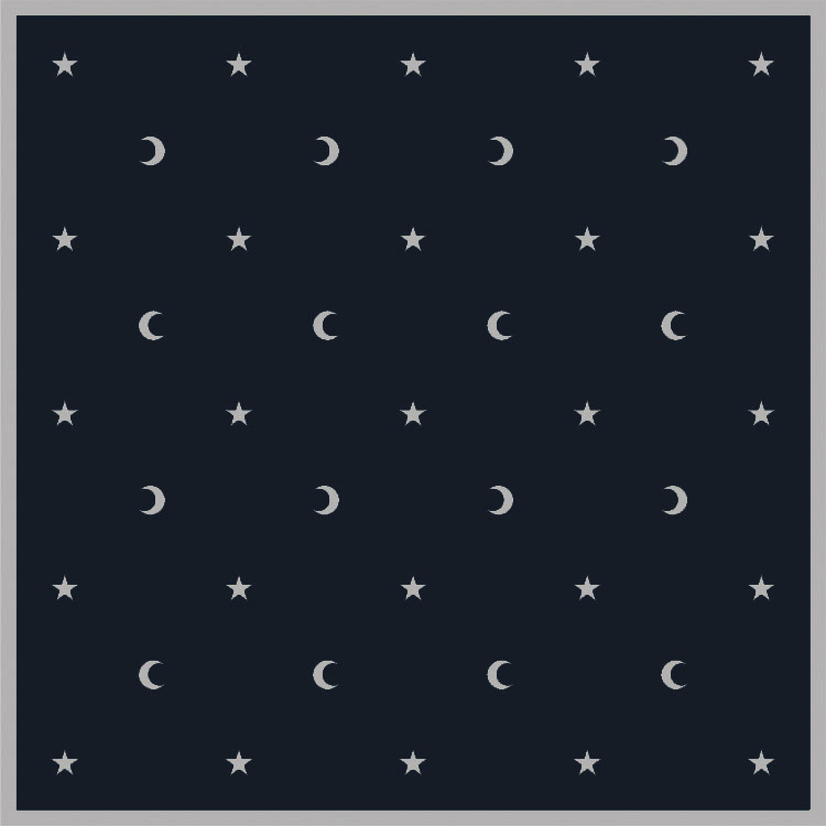 Velvet Tarot Cloth: Moon & Stars
