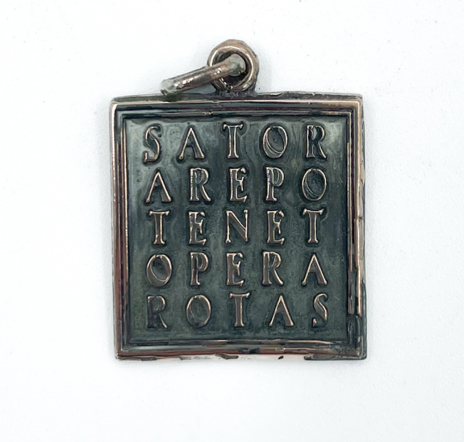 SATOR Square Pendant in Shibuichi