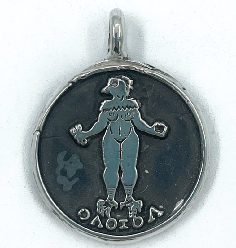 Picatrix Venus Talisman with Grand Planetary Seal of Venus in Silver