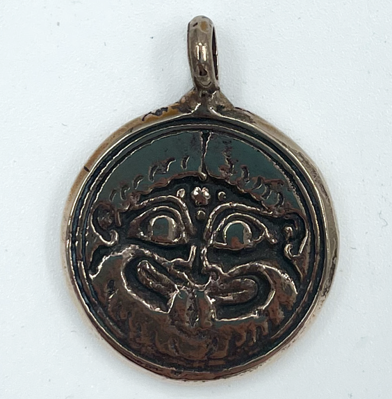 Gorgon Double Sided Talisman in Bronze