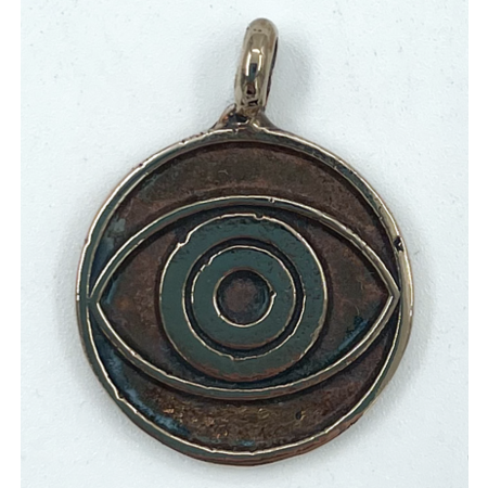 Evil Eye Ward Talisman in Bronze