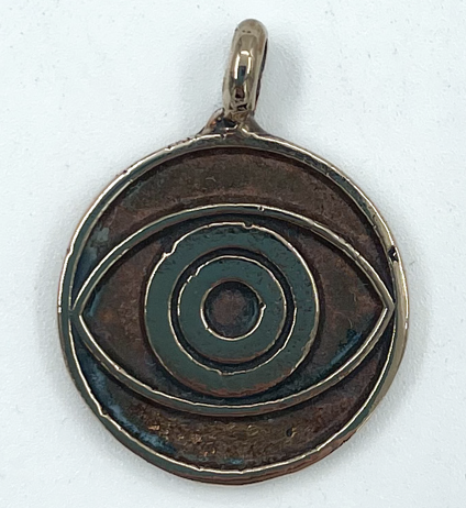 Evil Eye Ward Talisman in Bronze