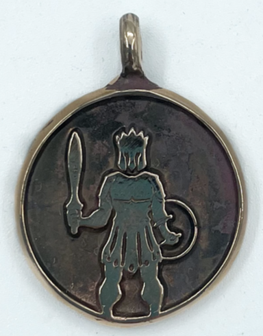 Picatrix Mars Talisman with Grand Planetary Seal of Mars in Bronze