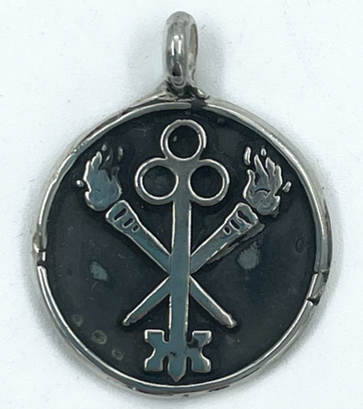 Hekate Key and Torches in Silver