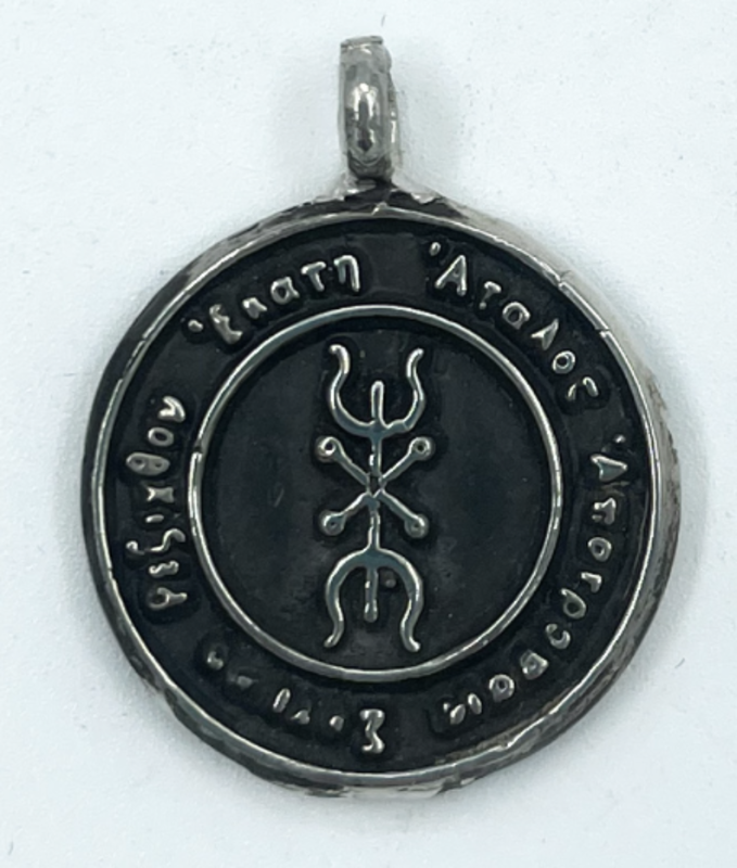 Hekate Eye And Six Hands Pendant in Silver