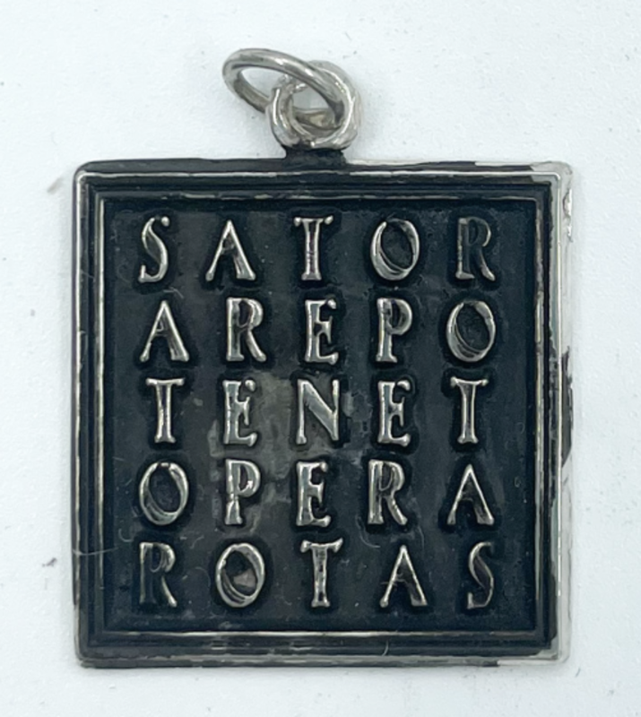 SATOR Square Pendant in Silver