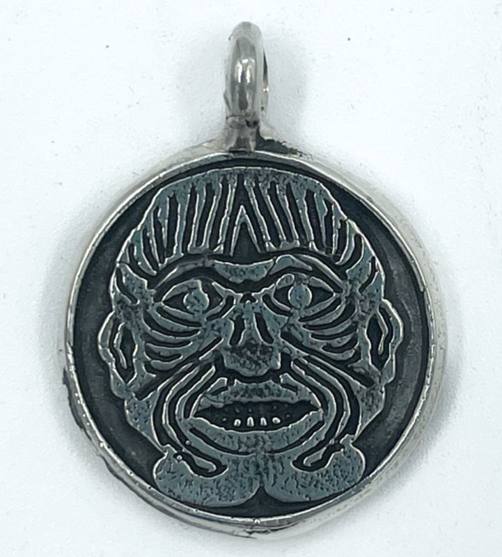 Terrible Humbaba Talisman in Silver