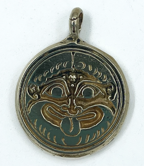 Gorgon Double Sided Talisman in Brass