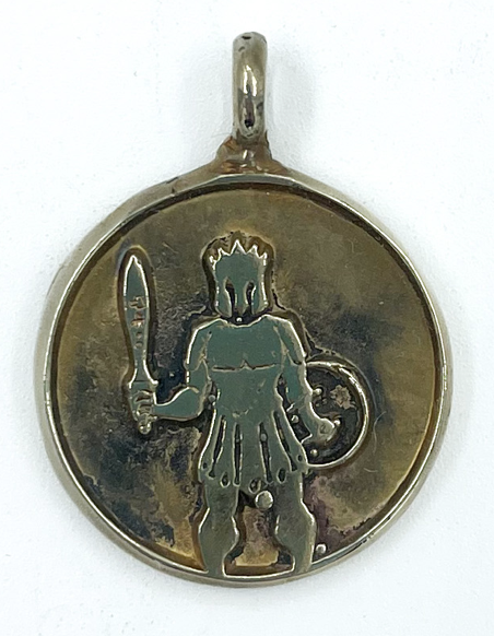 Picatrix Mars Talisman with Grand Planetary Seal of Mars in Brass