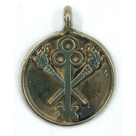 Hekate Key and Torches in Brass