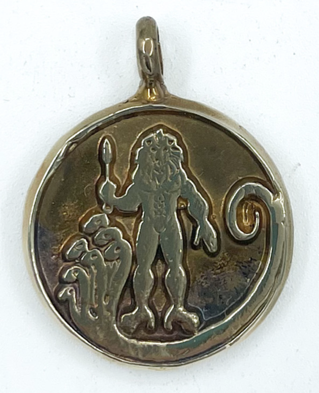 Picatrix Jupiter Talisman with Grand Planetary Seal of Jupiter in Brass