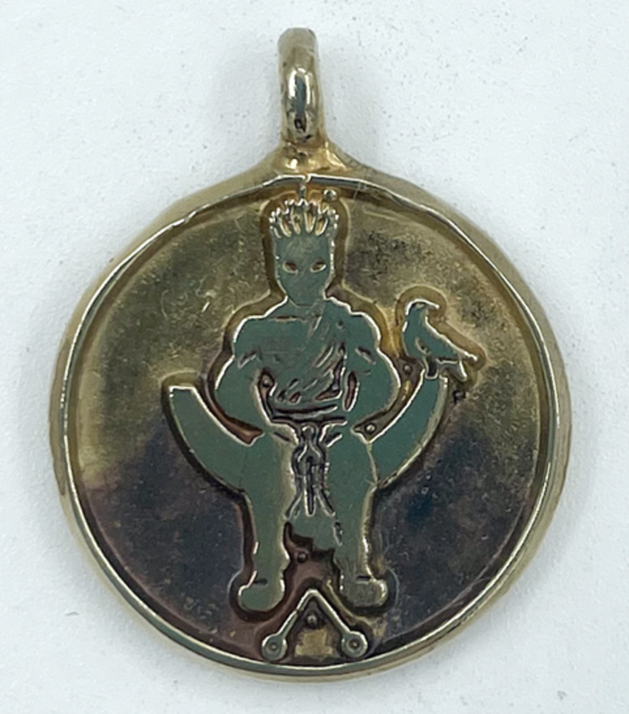 Picatrix Sun Talisman with Grand Planetary Seal of Sun in Brass