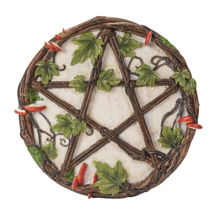 Mushroom Pentacle Wall Plaque