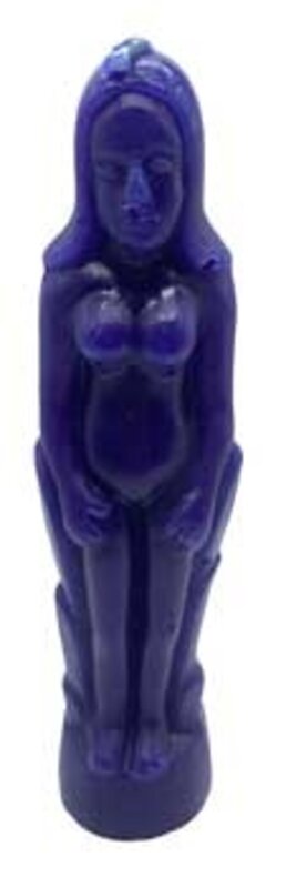 Purple Female Seven Inch Figure Candle