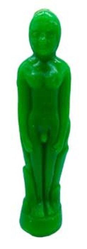 Green Male Seven Inch Figure Candle