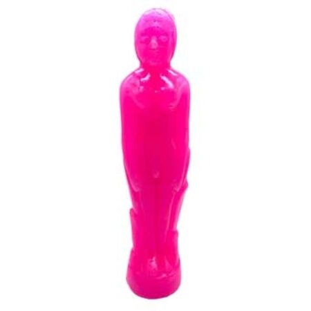 Pink Male Seven Inch Figure Candle