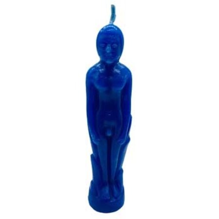 Blue Male Seven Inch Figure Candle