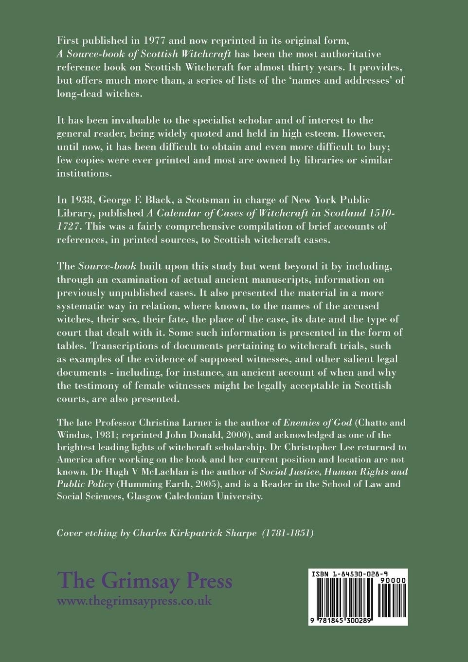 A Source-book of Scottish Witchcraft