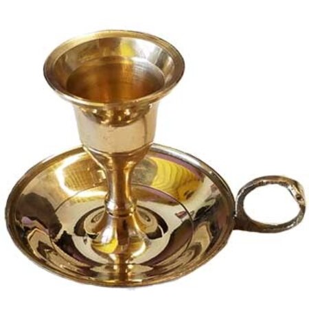 Brass Chamberstick Taper Candle Holder