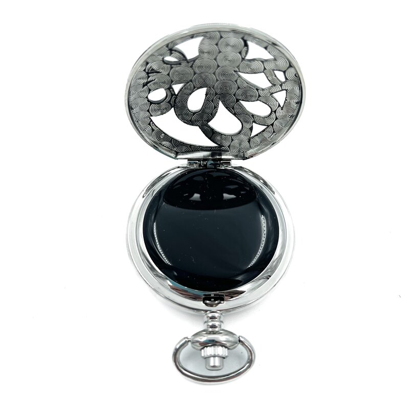 Octopus Pocket Scrying Mirror in Silver