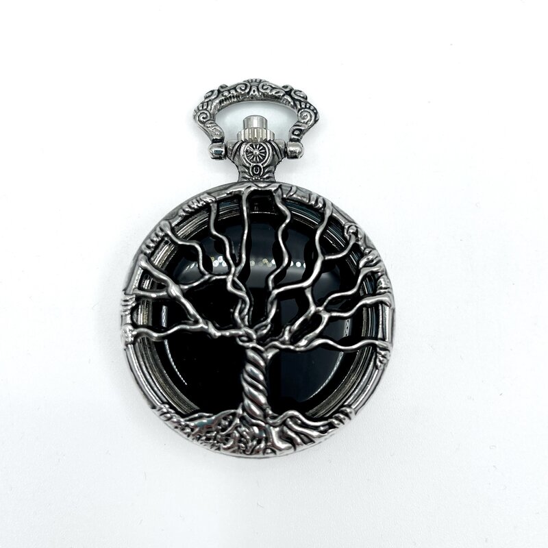 Tree of Life Pocket Scrying Mirror in Silver