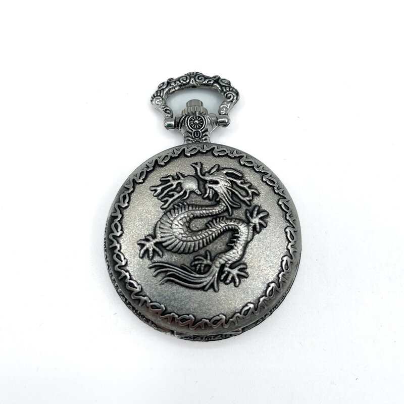 Dragon Pocket Scrying Mirror in Silver