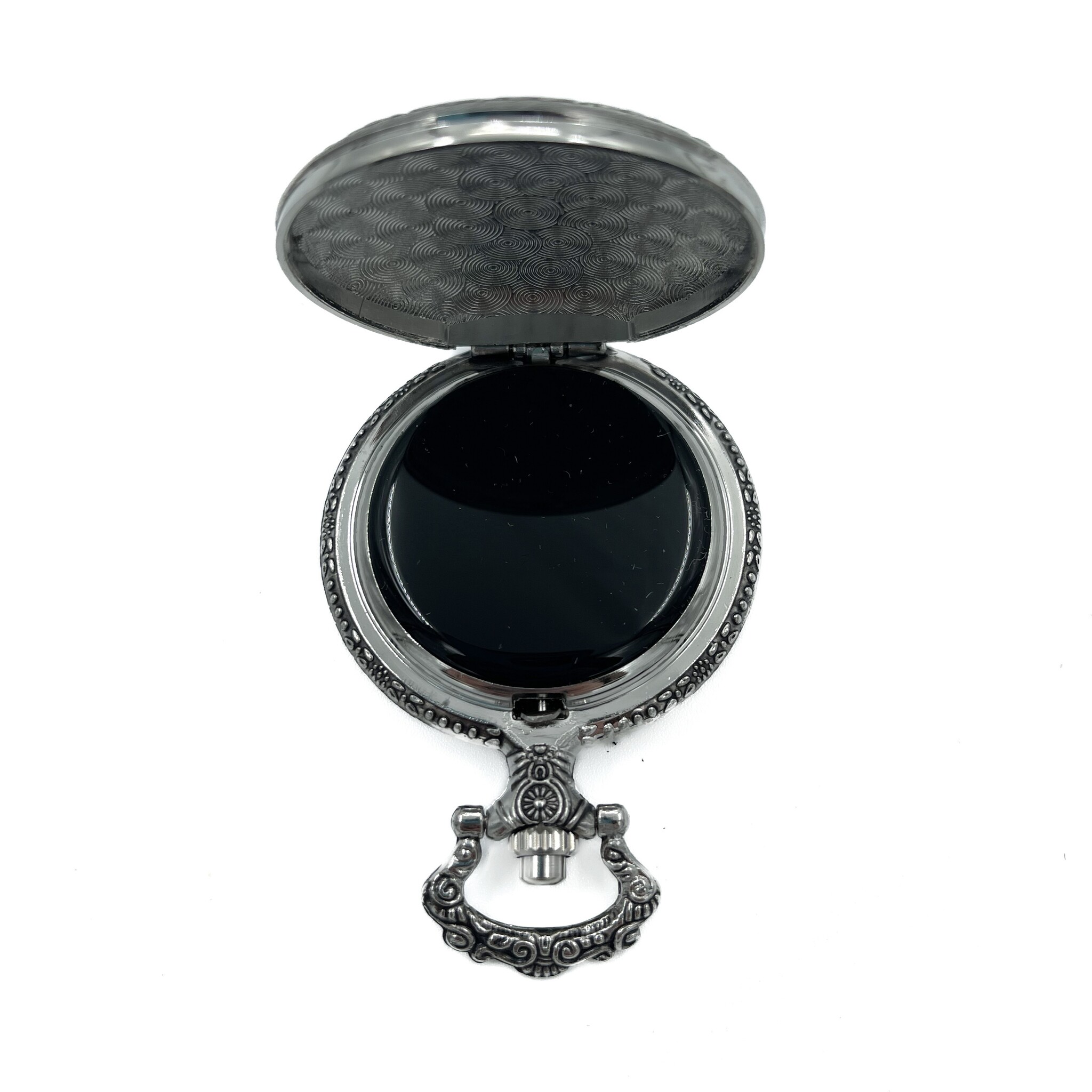 Dragon Pocket Scrying Mirror in Silver
