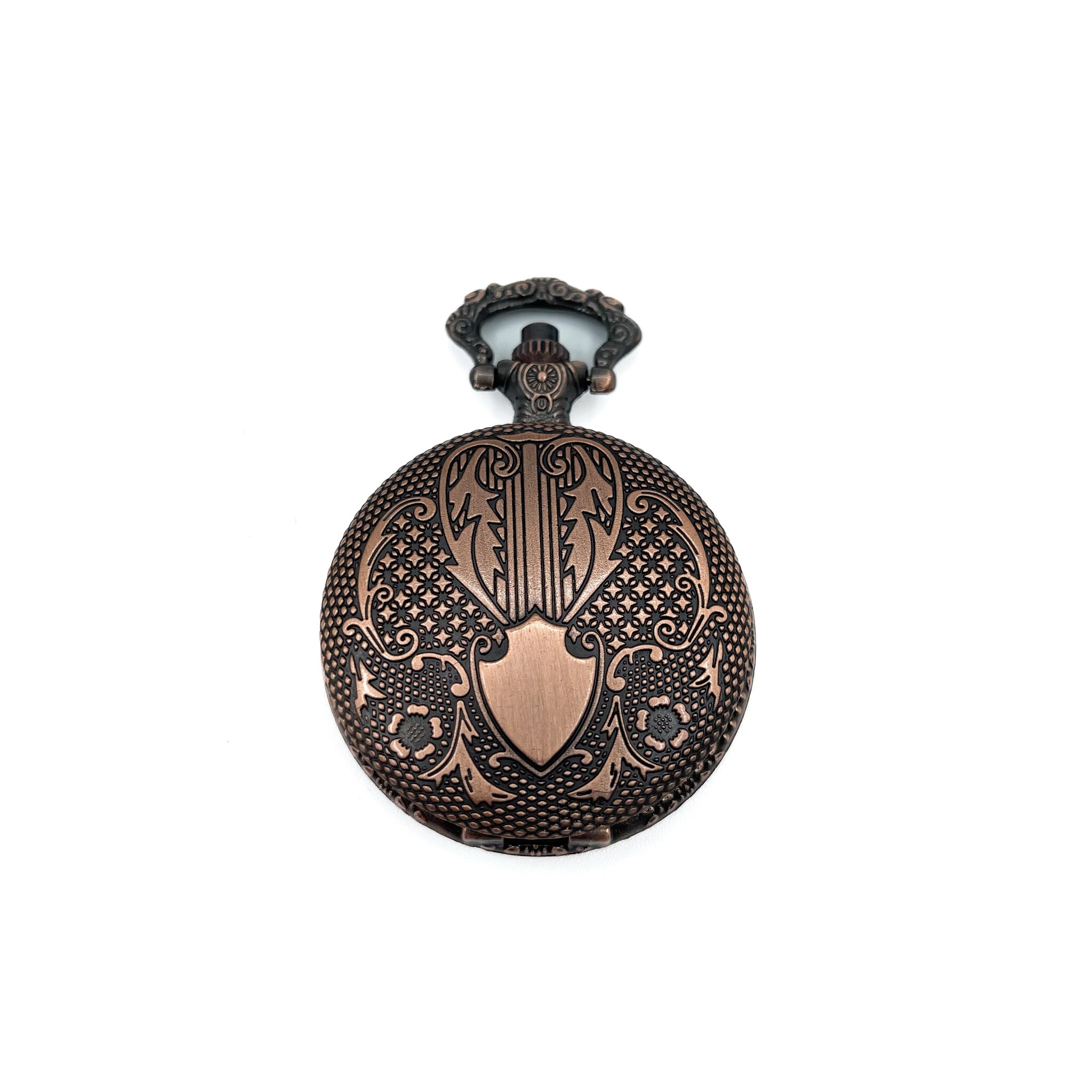 Filigree Pocket Scrying Mirror in Copper