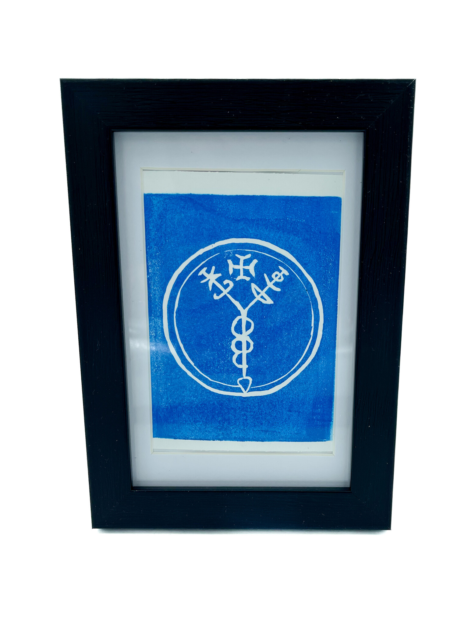 Blue Seal Against Enemies Print in Frame