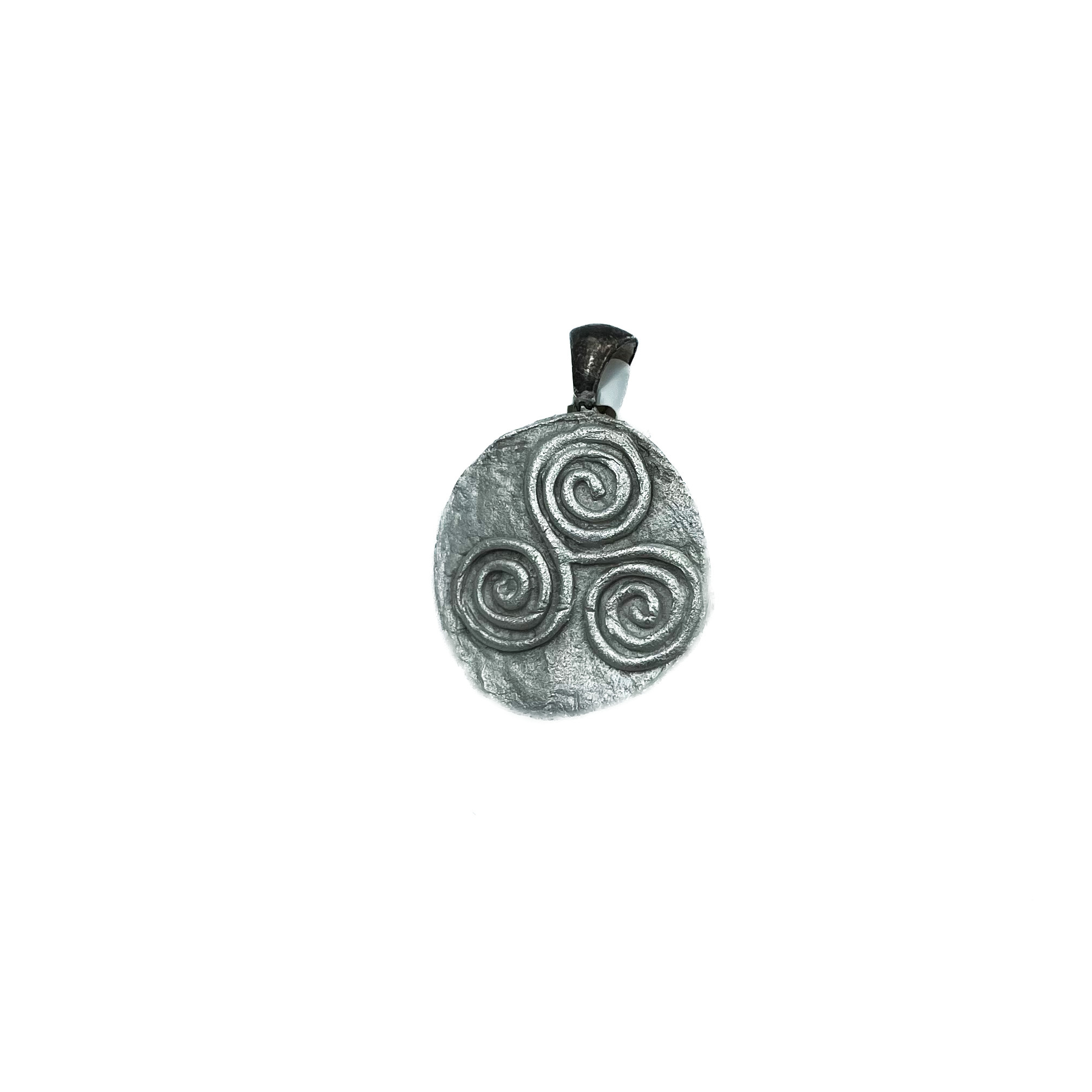 Silver Triple Spiral Pendant