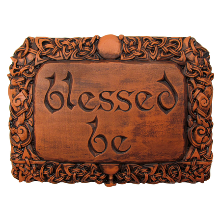 Blessed Be Plaque in Wood Finish