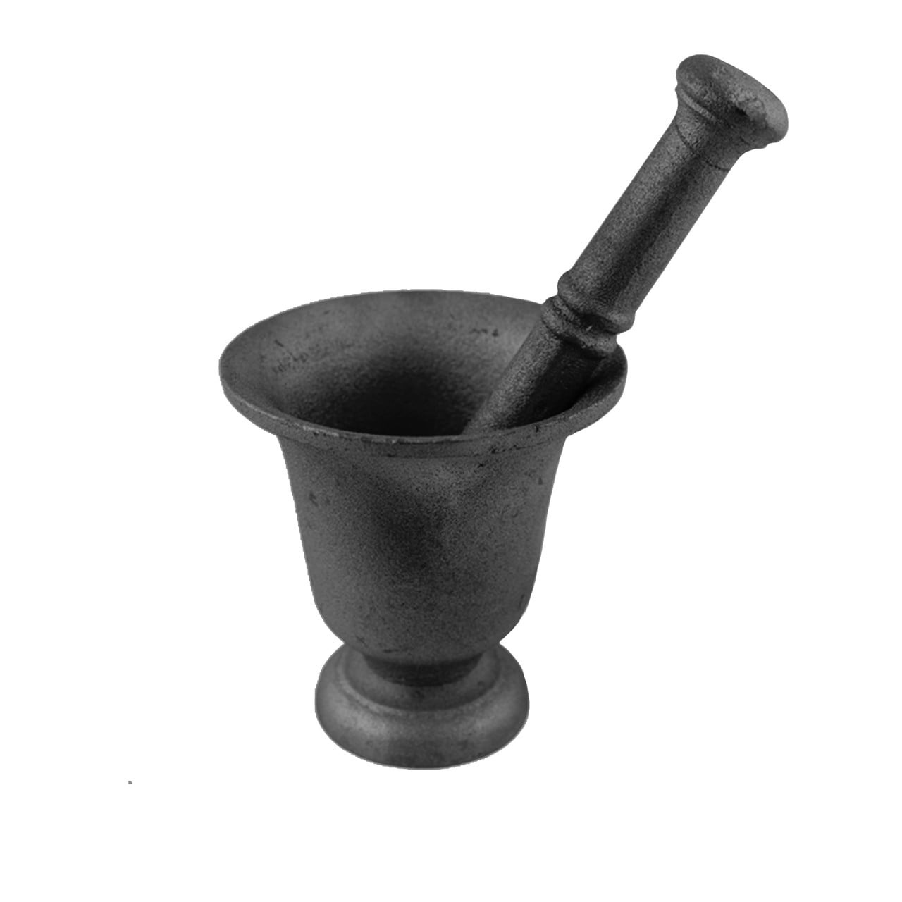 Large Cast Iron Mortar & Pestle
