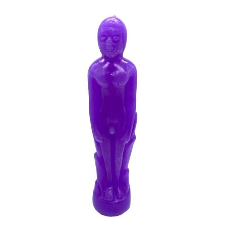 Lavender Male Seven Inch Figure Candle
