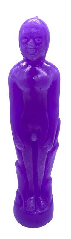 Lavender Male Seven Inch Figure Candle
