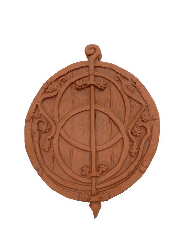 Chalice Well Terracotta Footed Altar Platter