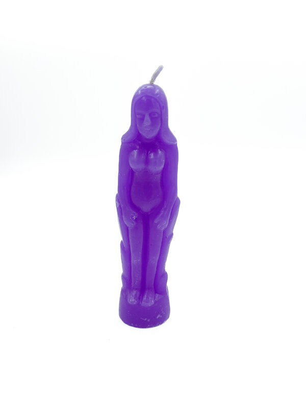 Lavender Female Seven Inch Figure Candle
