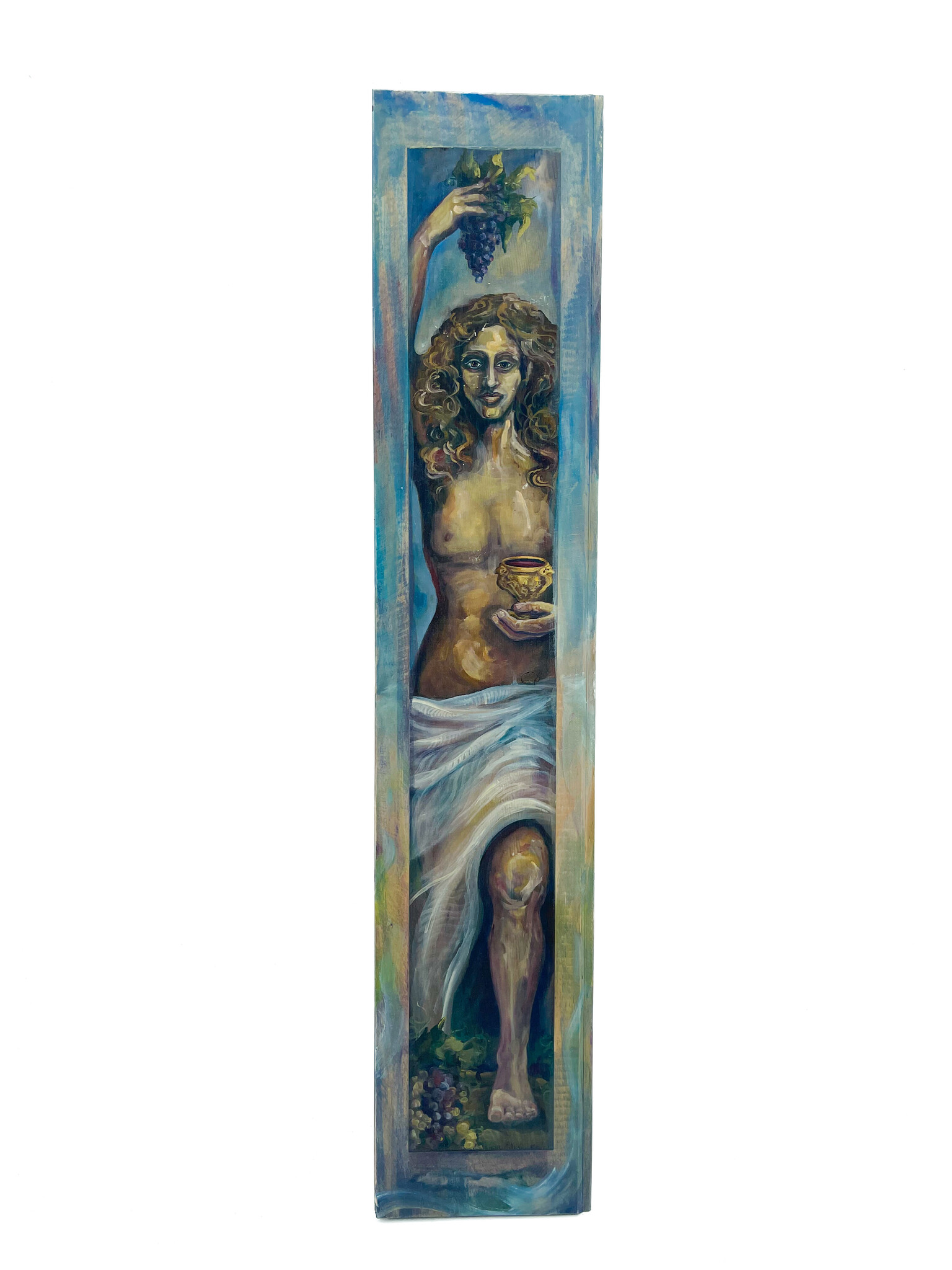 Dionysus Shrine Art on Wood by Laura Tempest Zakroff