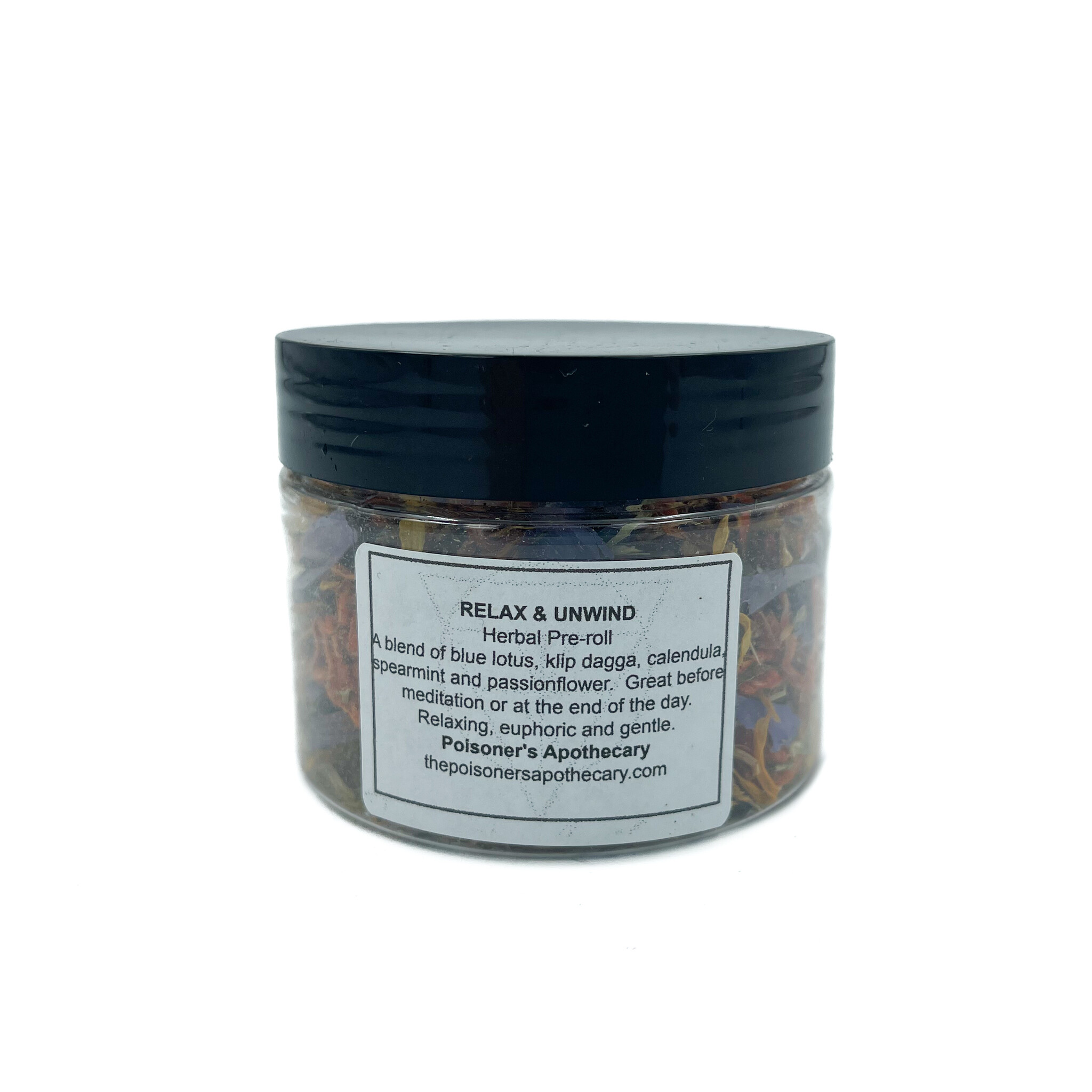 Relax & Unwind: Lion's Tail, Blue Lotus, Rose, Klip Dagga, Calendula, Spearmint and Passionflower