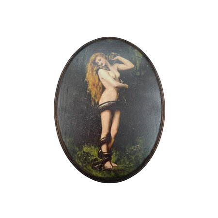 Lilith by John Collier Wooden Wall Plaque