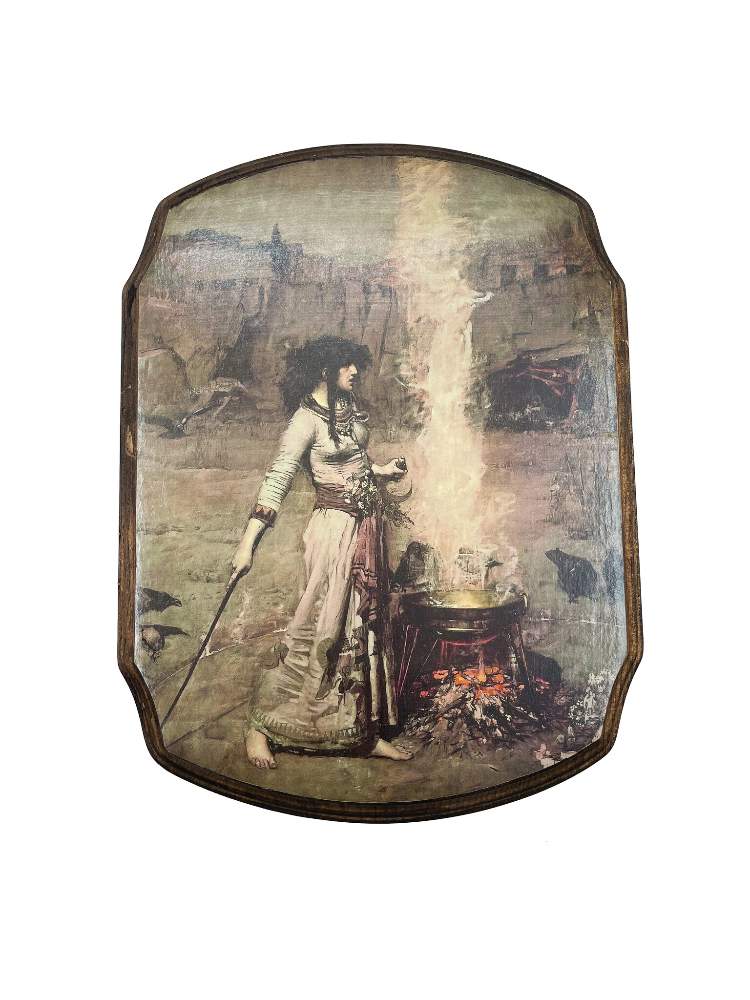 Magic Circle by John Waterhouse Wooden Wall Plaque