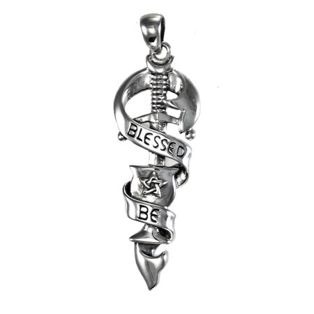 Sterling Silver Small Chalice and Blade Pendant