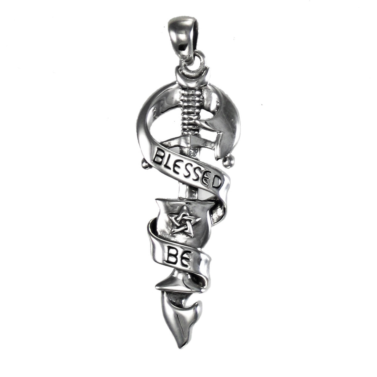 Sterling Silver Small Chalice and Blade Pendant