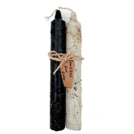 Cord Cutting Candles that have been Anointed and Rolled in Herbs