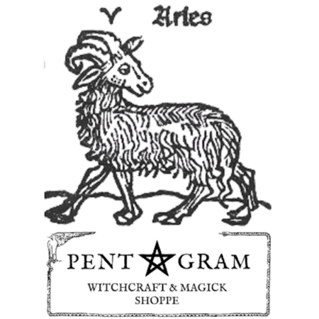 Aries with Pentagram Logo Sticker