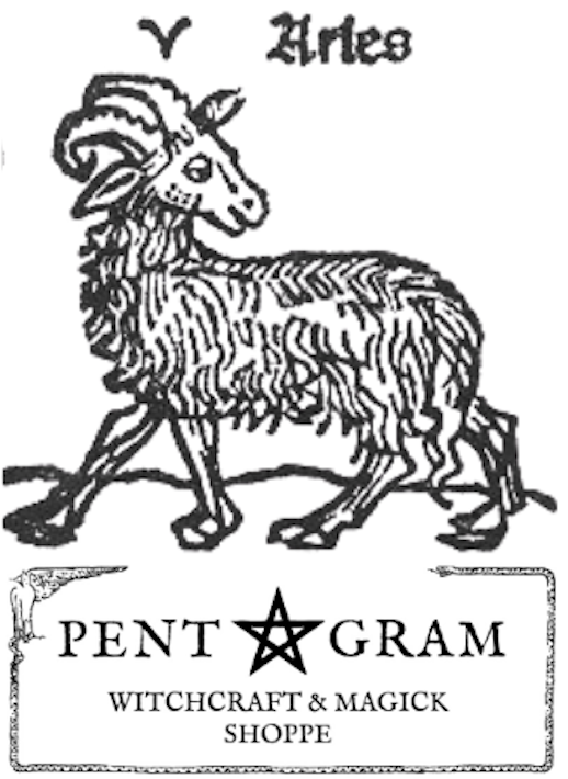 Aries with Pentagram Logo Sticker