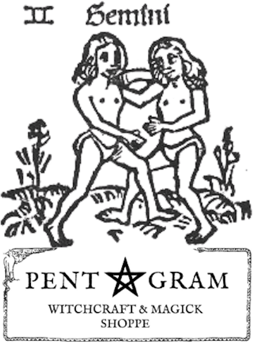 Gemini with Pentagram Logo Sticker