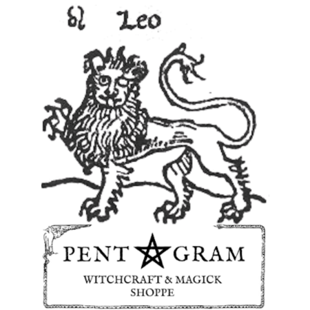 Leo with Pentagram Logo Sticker