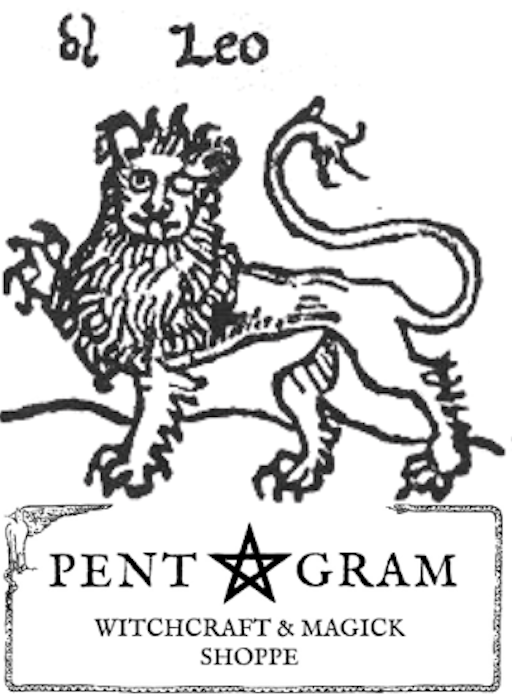 Leo with Pentagram Logo Sticker