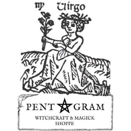 Virgo with Pentagram Logo Sticker