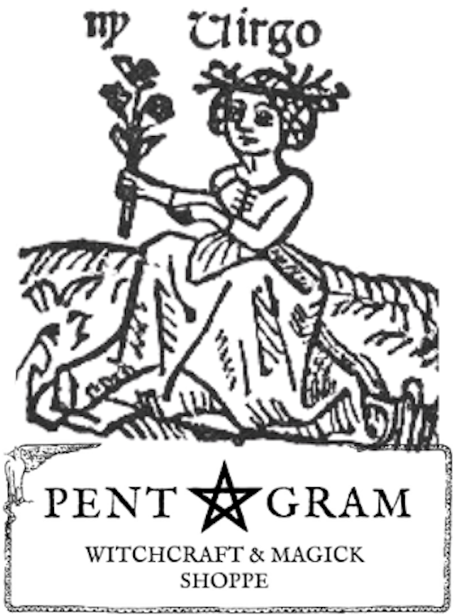 Virgo with Pentagram Logo Sticker